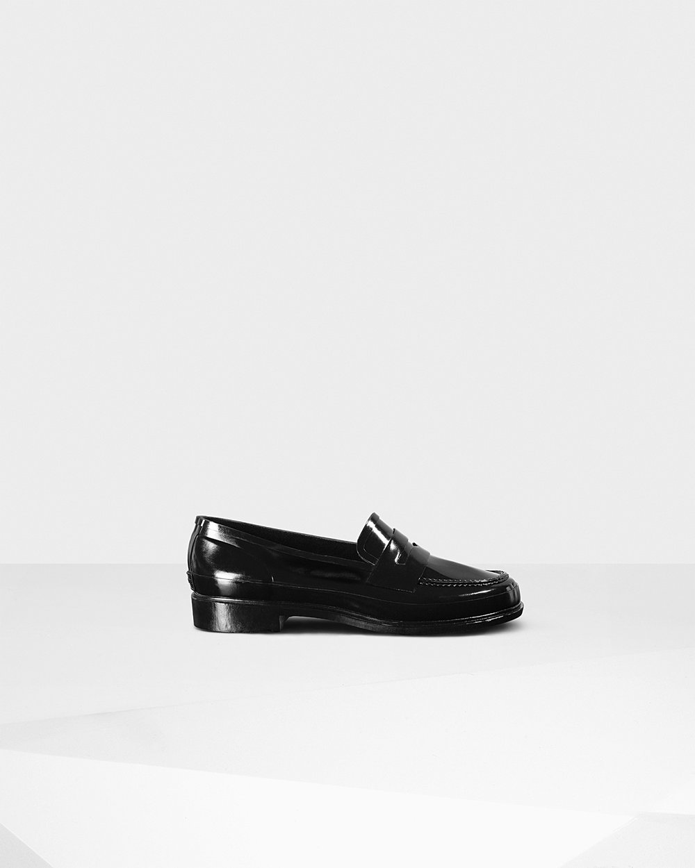 Hunter Loafers Dame Sort | Original Gloss Penny | MUNPC-1837